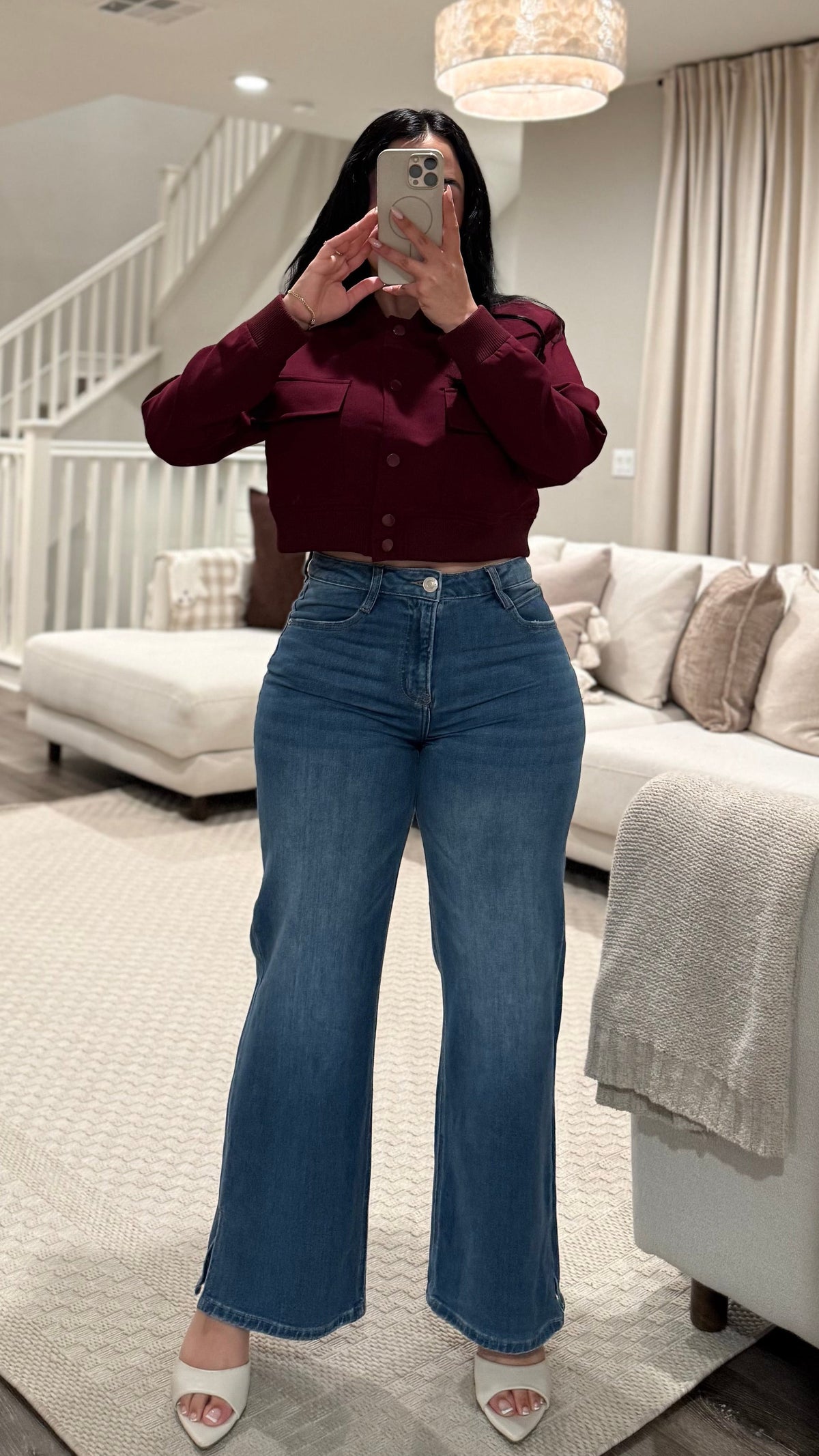 Emma High Rise Wide Leg Jeans