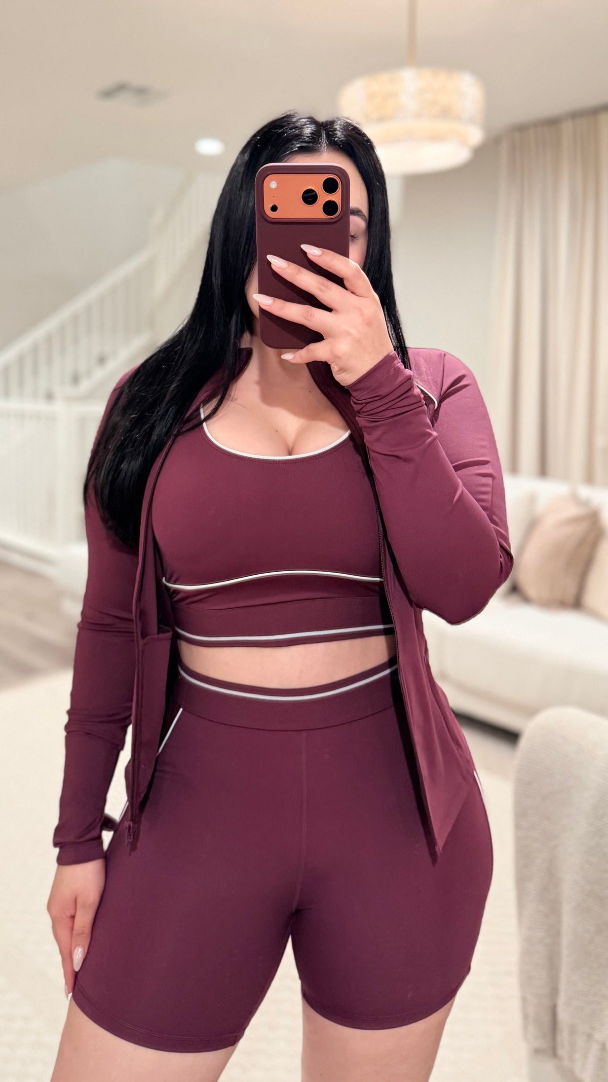 Burgundy Short Active Set