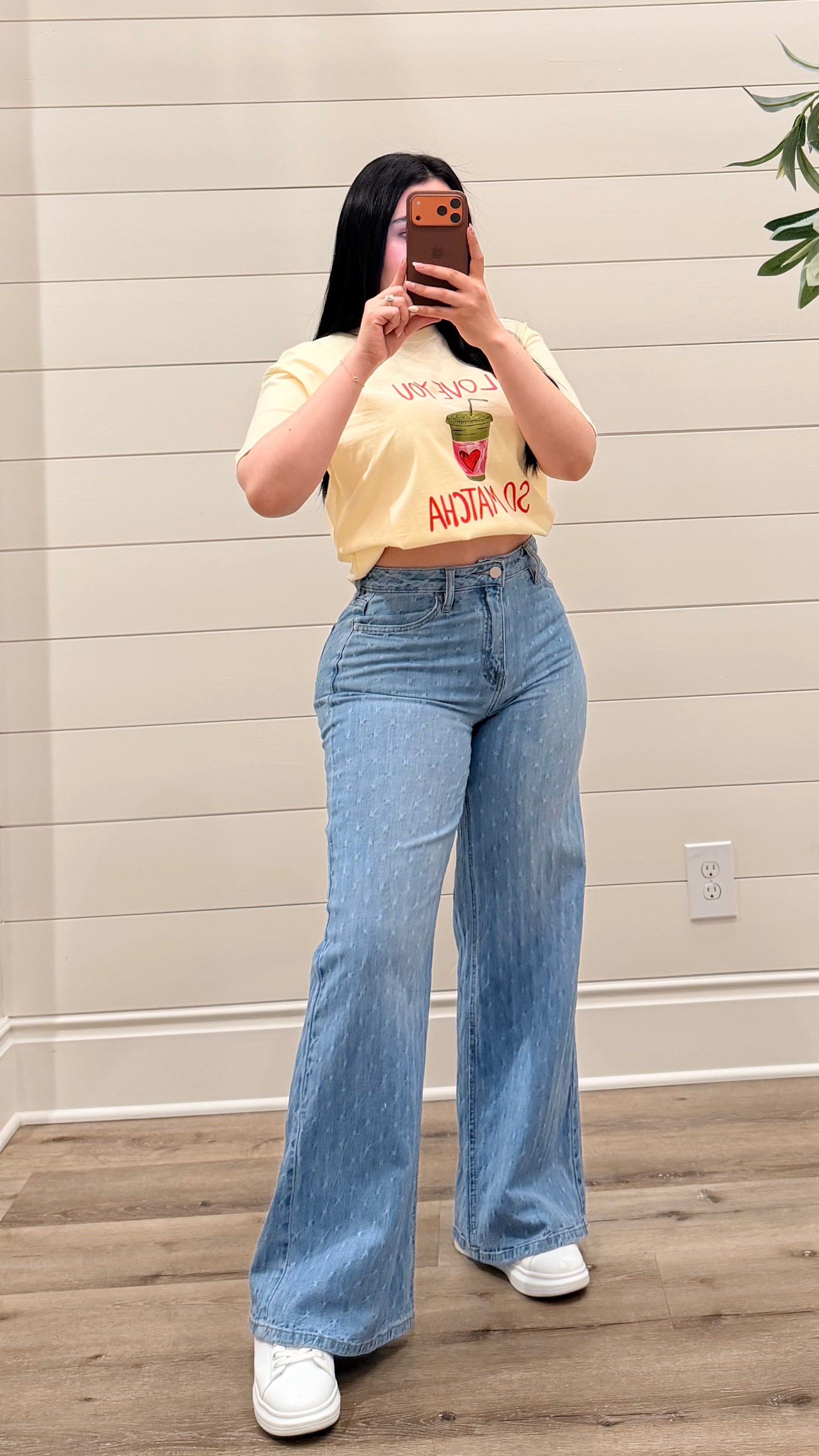 Meli High Rise Wide Leg Jeans