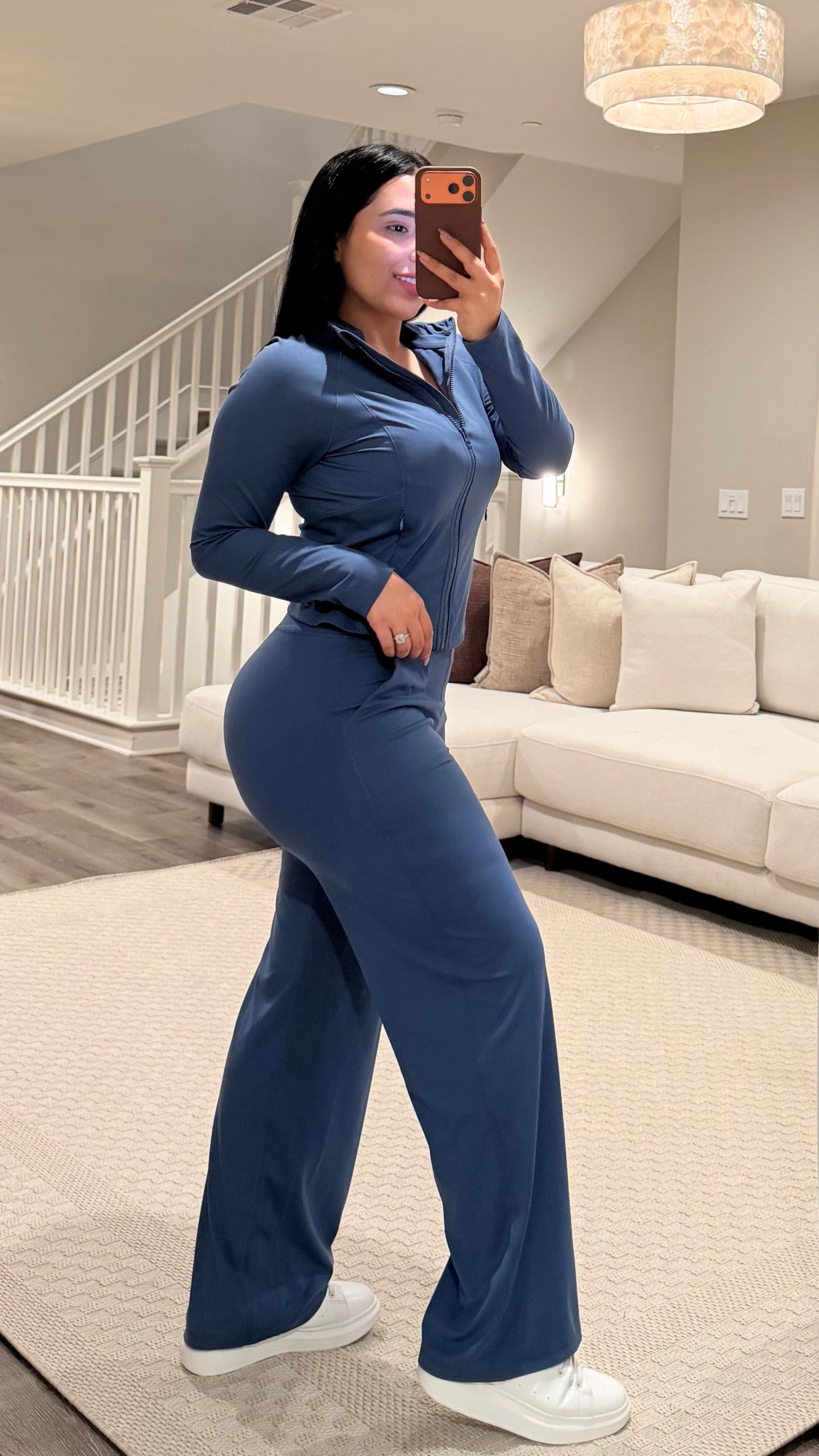 Blue Define Wide Leg Active Set