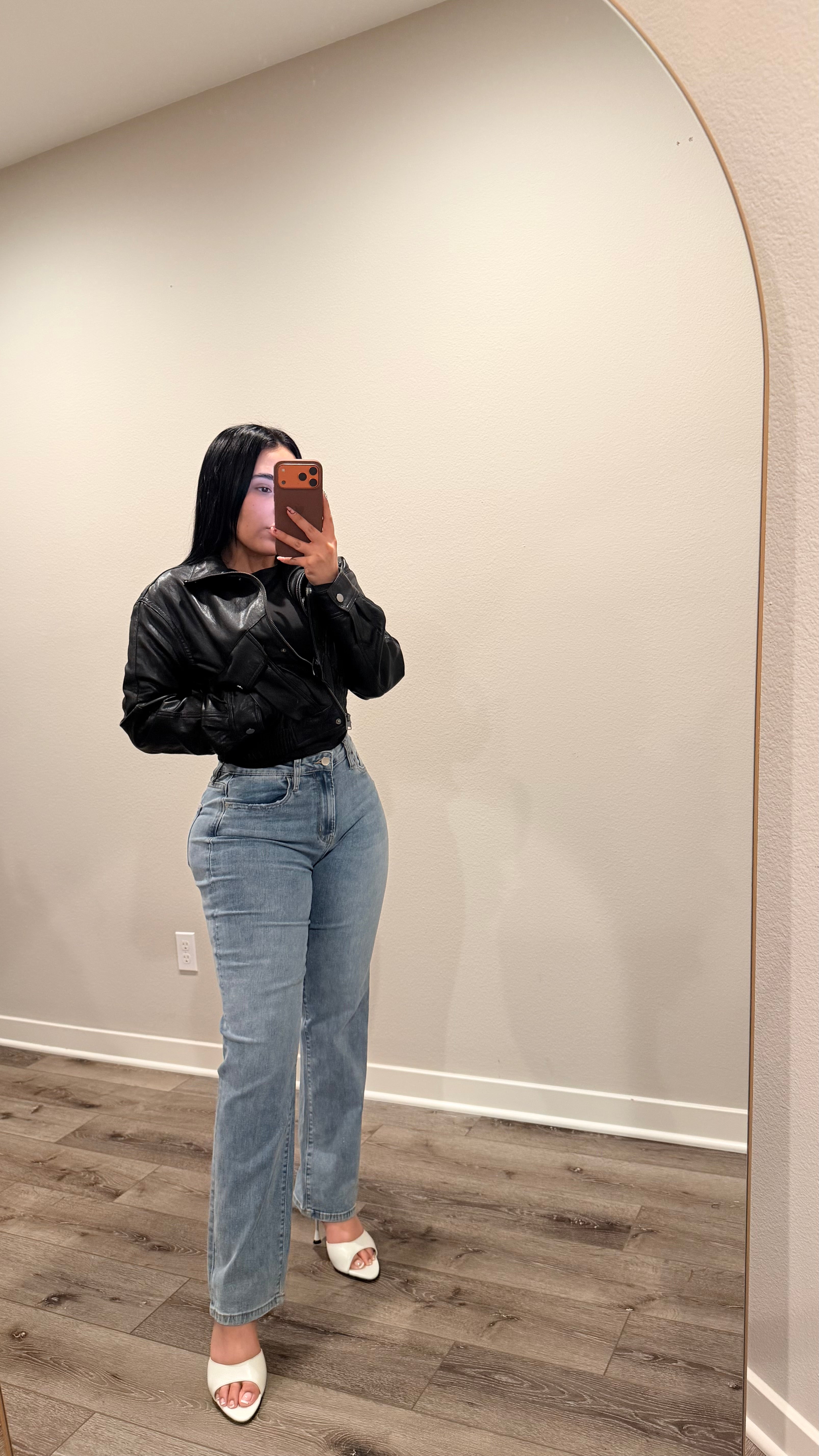High Rise Straight Leg Jeans
