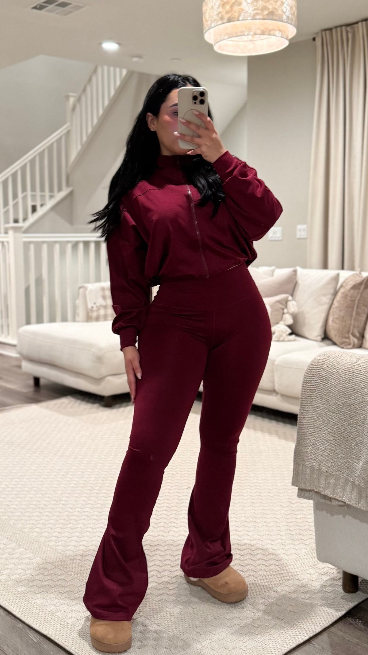 Burgundy Oversized Active Set