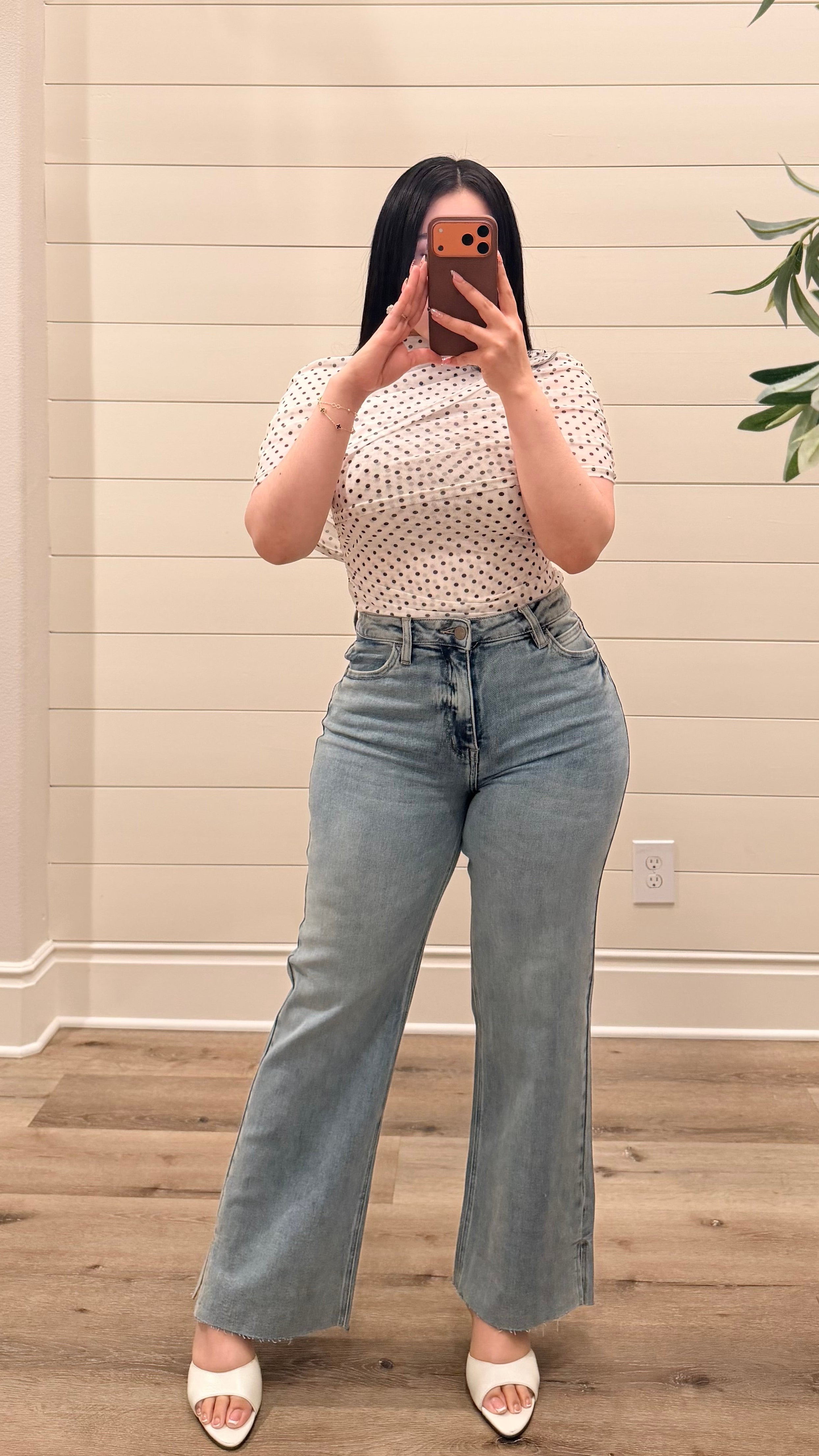Tinted High Rise Jeans