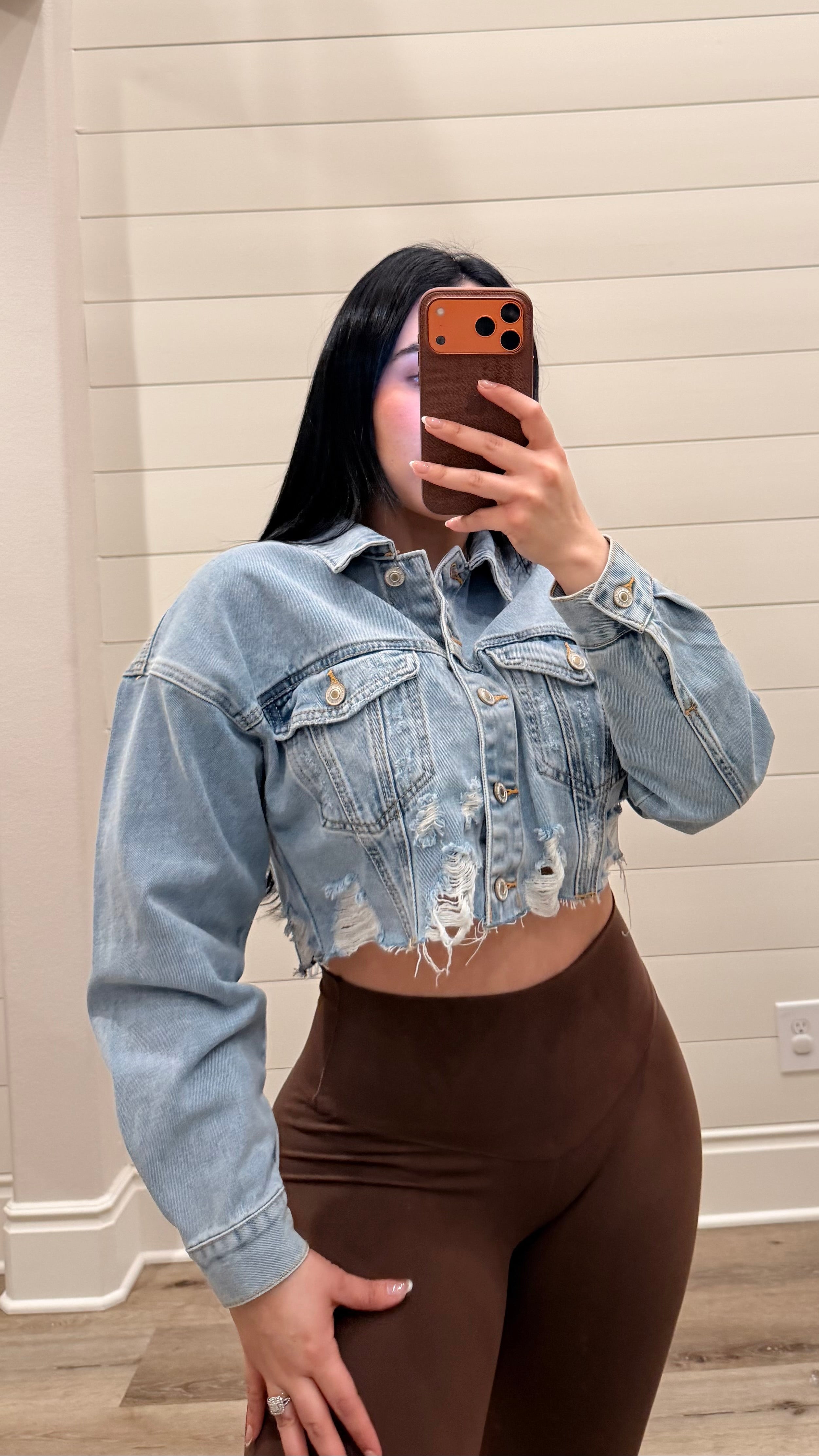 Cropped Jean Jacket