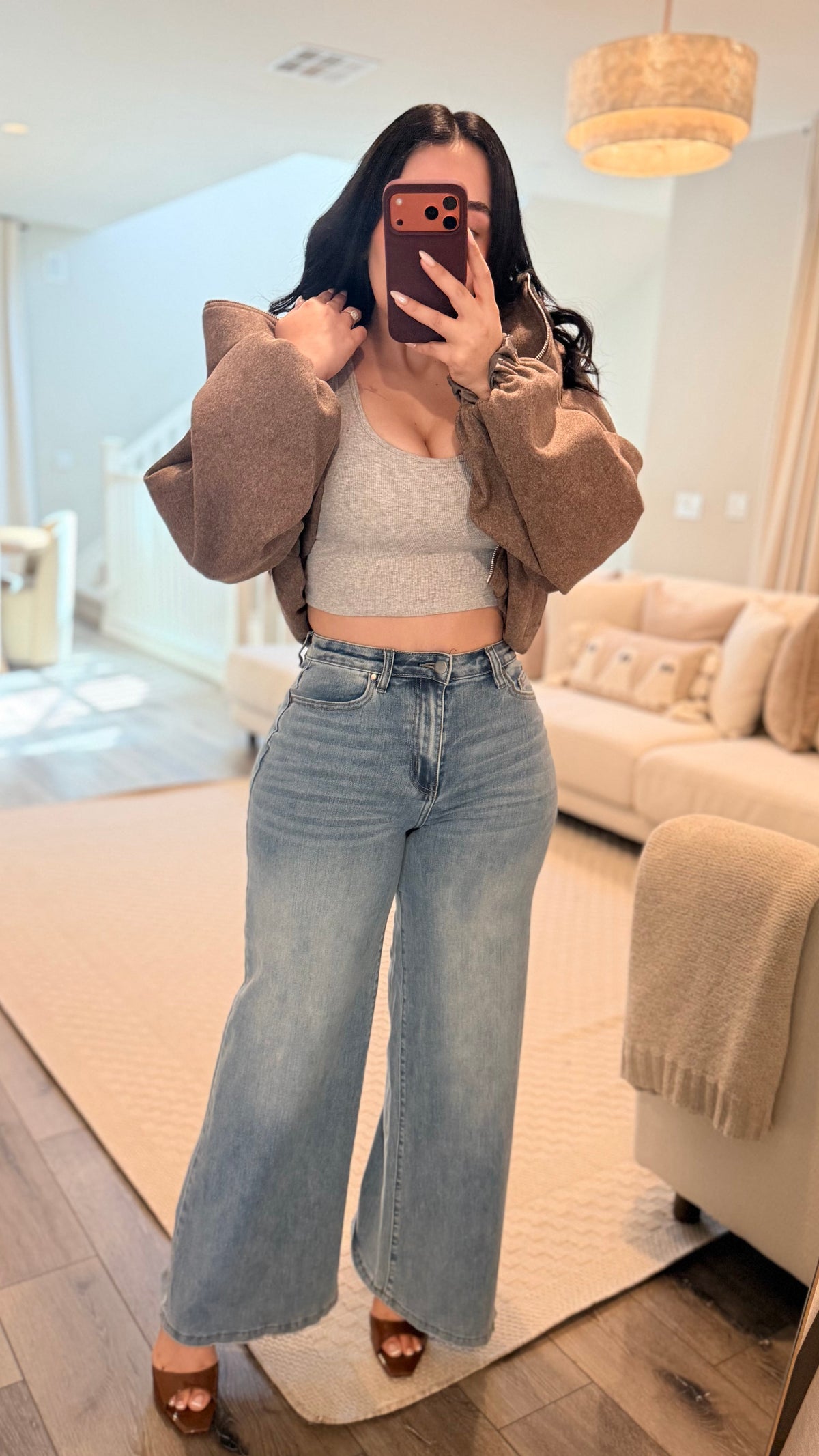 Vintage Blue Wide Leg Jeans