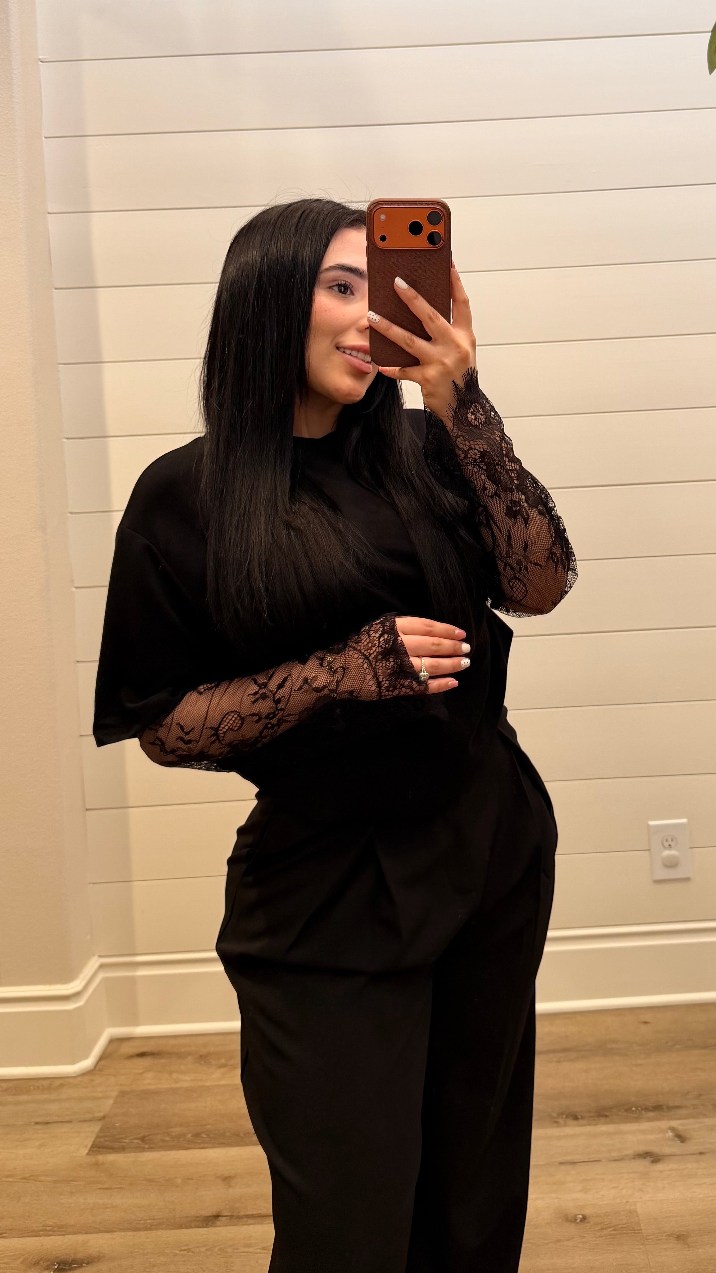 Black Lace Top