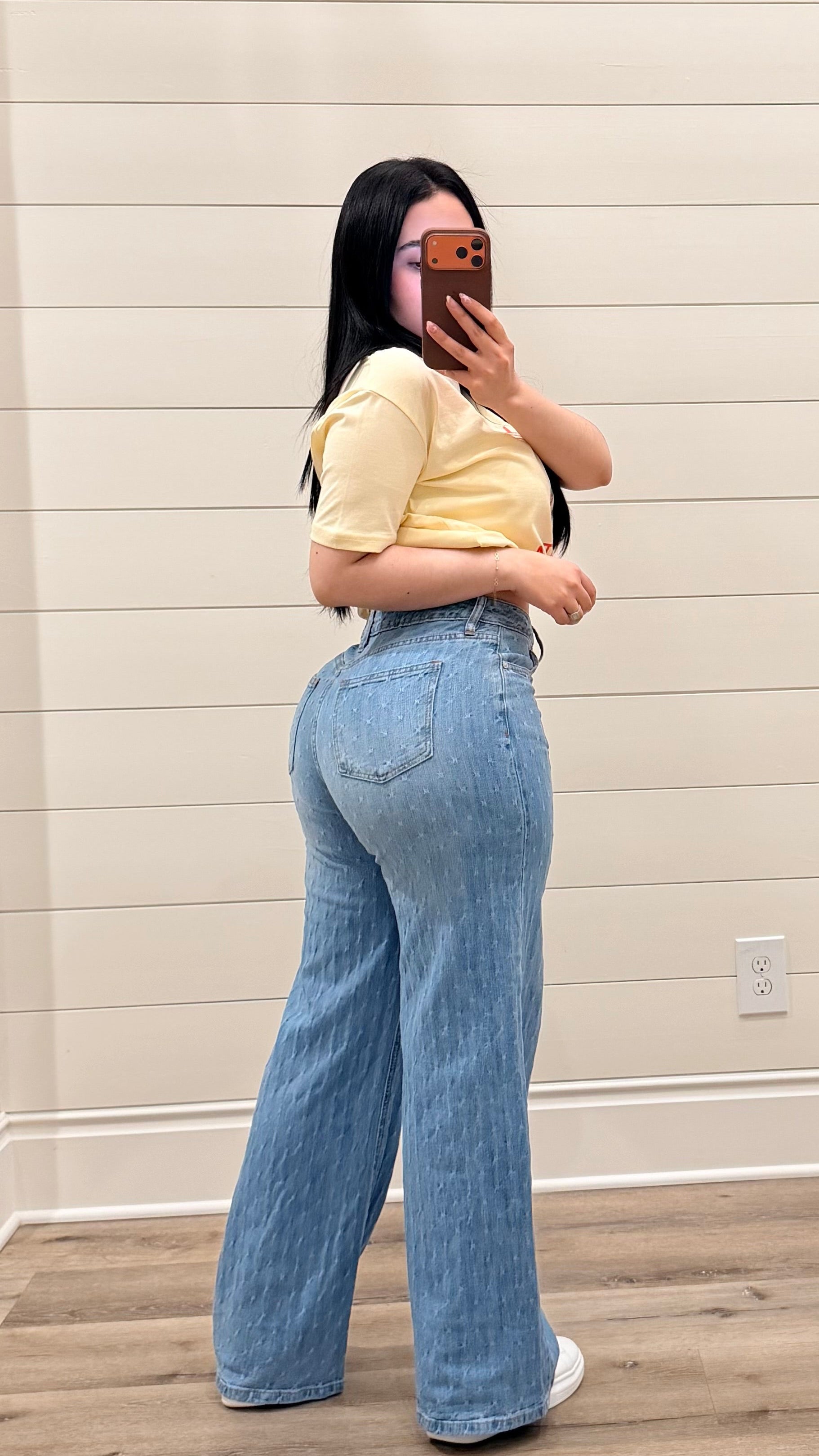 Meli High Rise Wide Leg Jeans