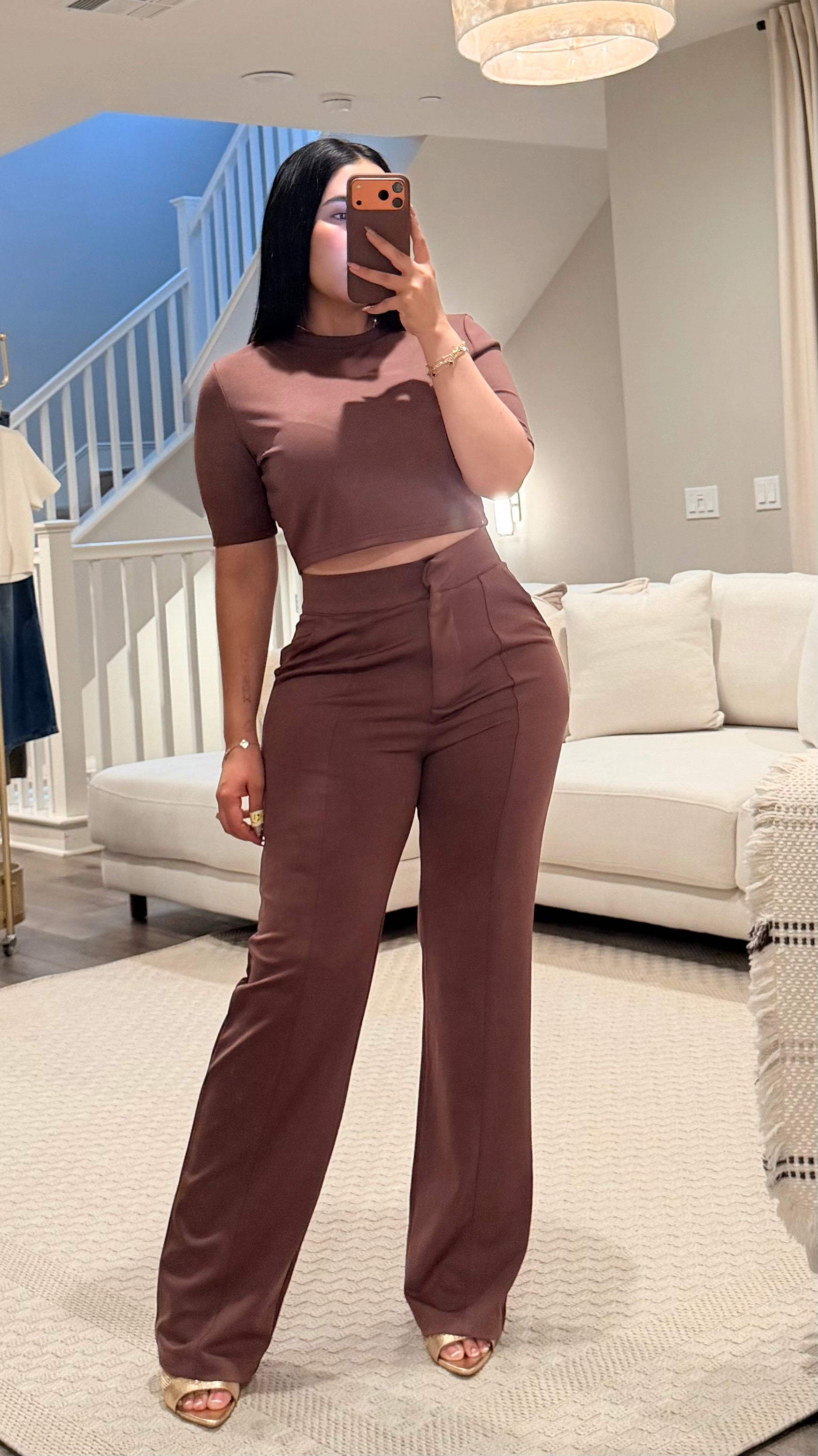 Valentina Brown Set