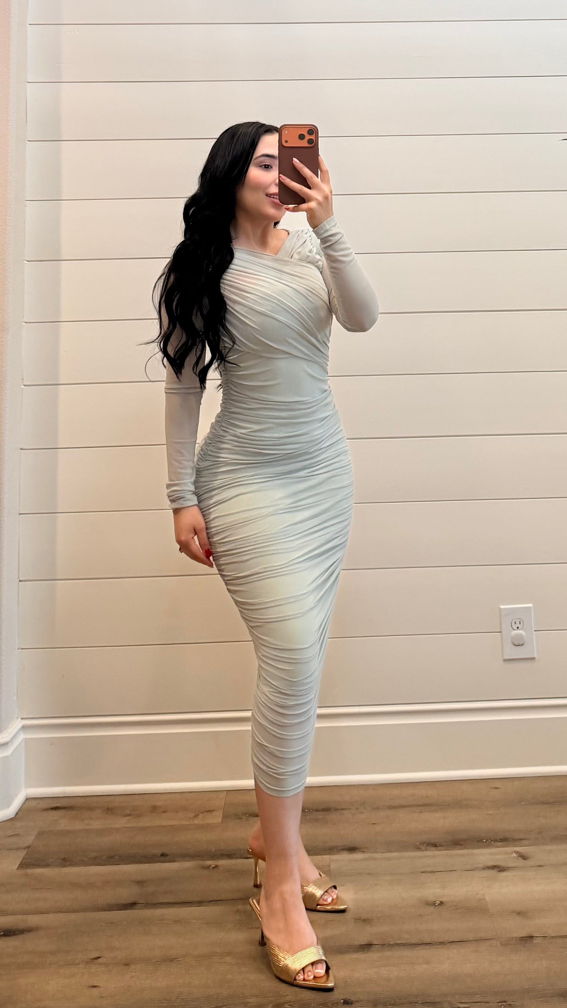 VALENTINA SAGE DRESS