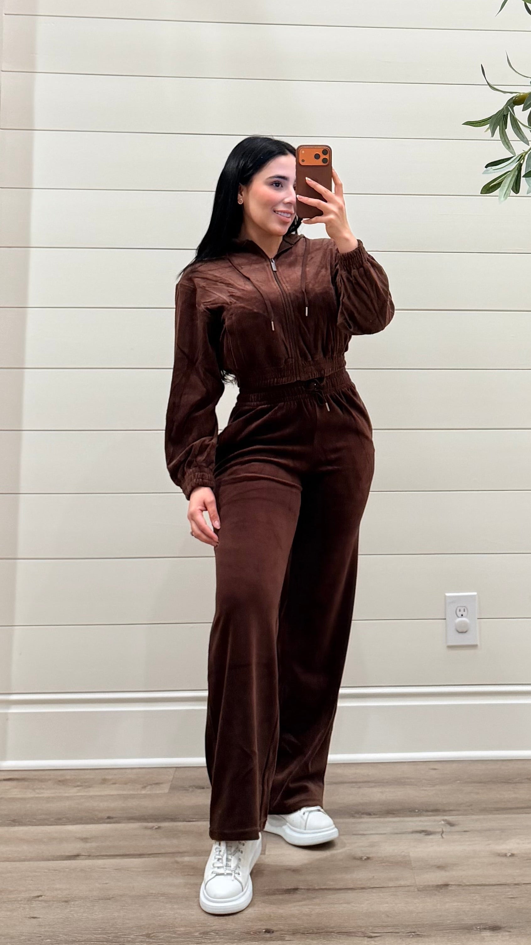 BROWN GRACIE PANTS SET
