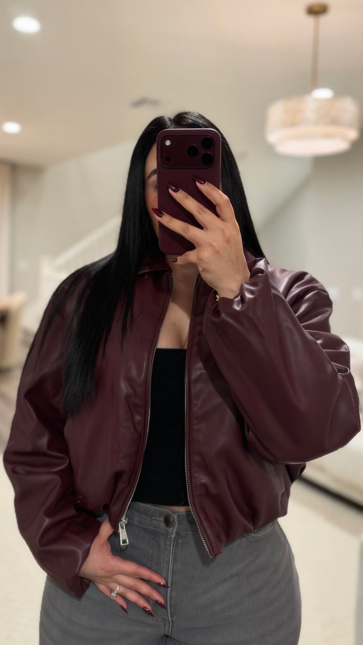 Puffer Burgendy Jacket