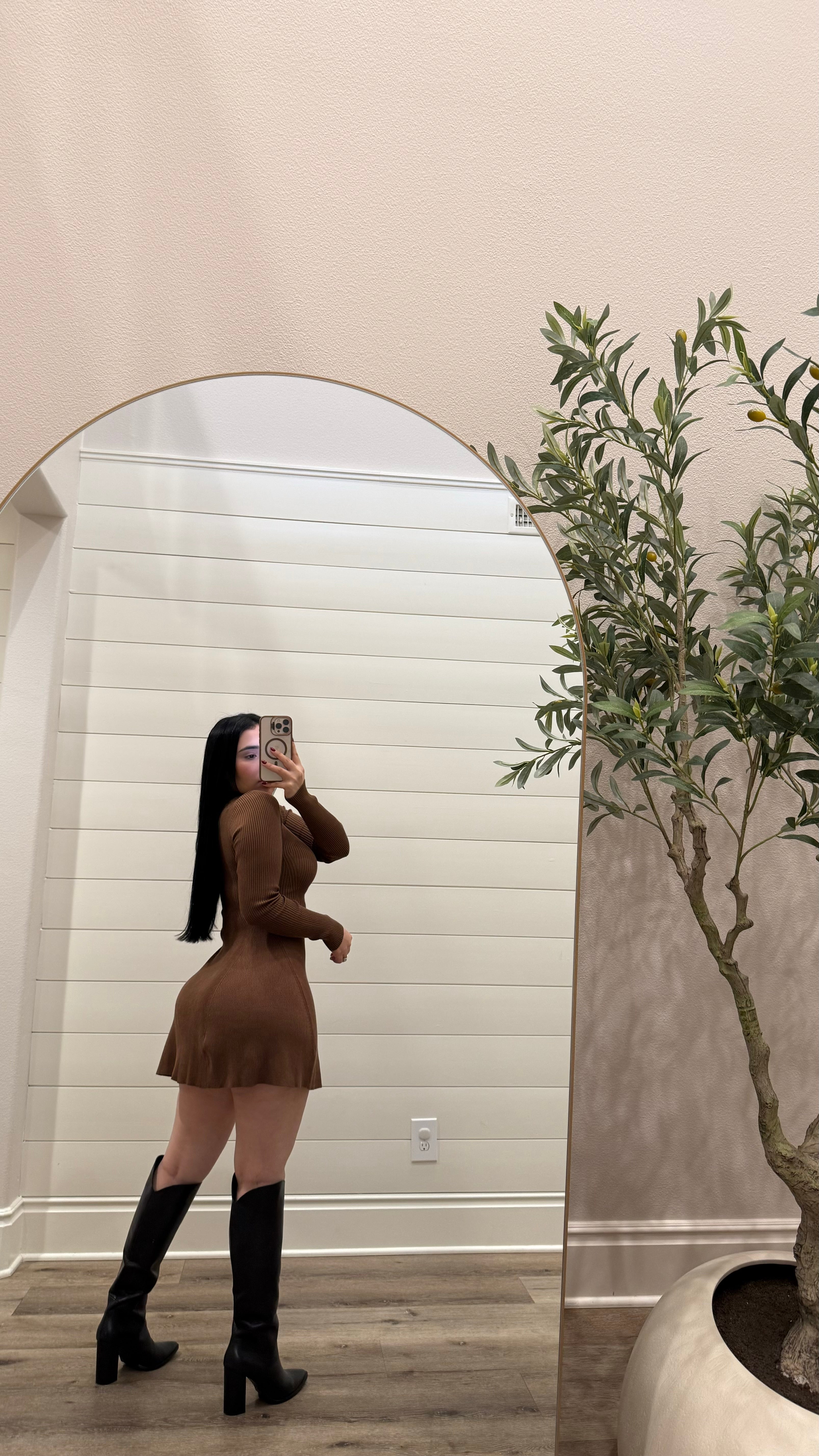 BROWN LINDA DRESS