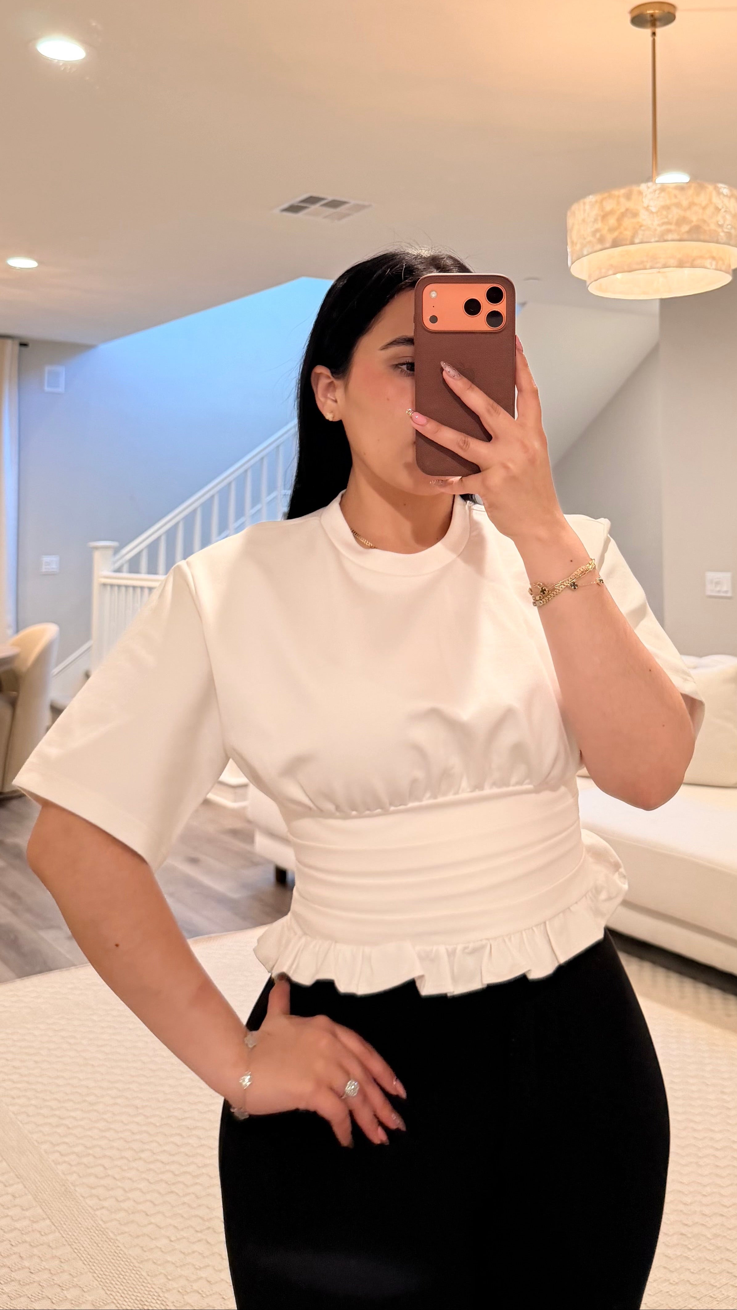 Evette White Top