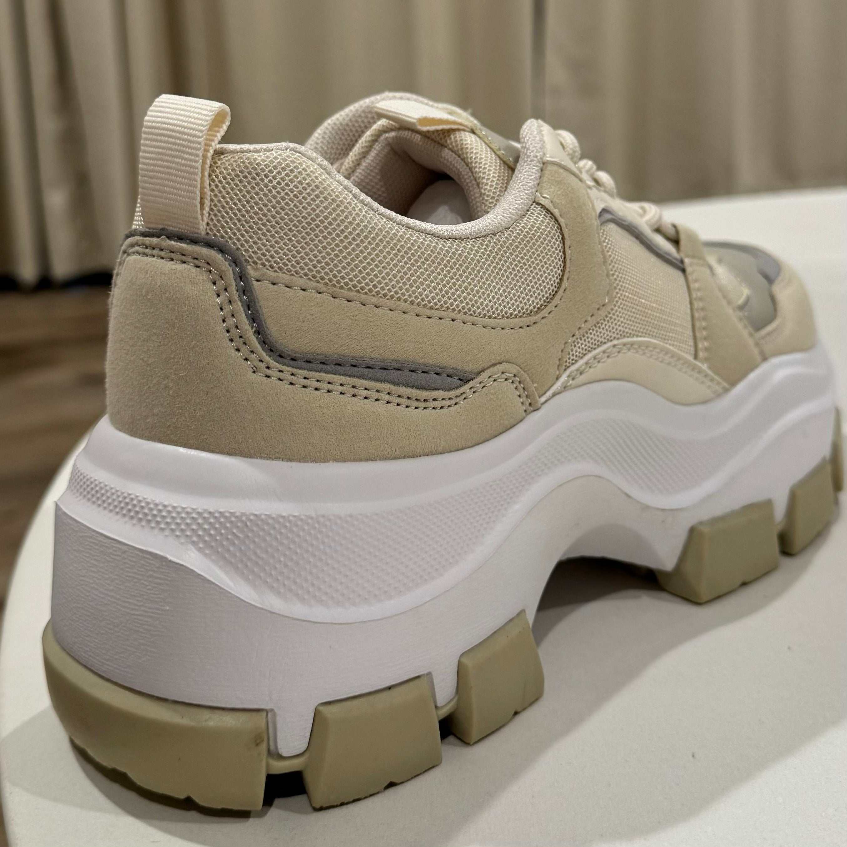 NUDE CHUNKY SNEAKERS