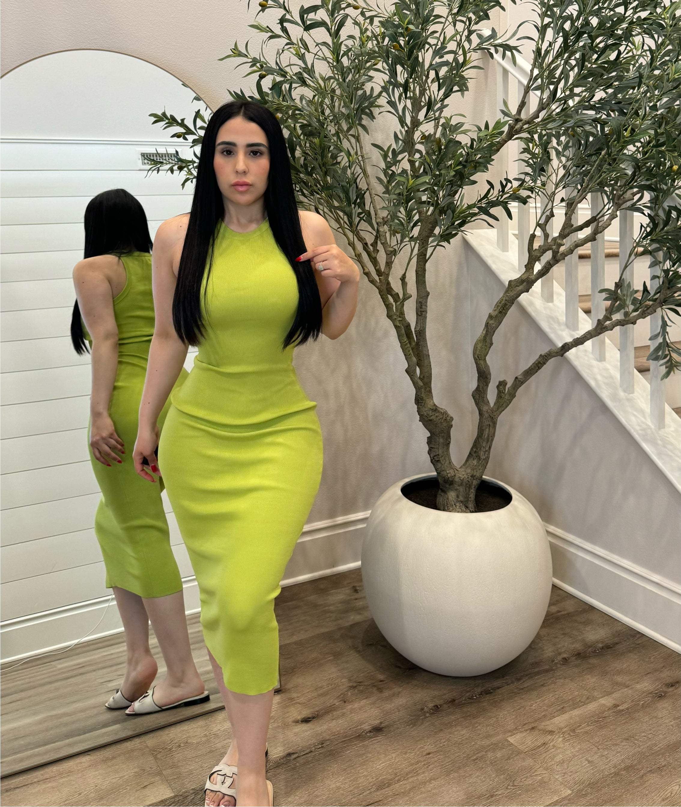 Cosmo Green Dress