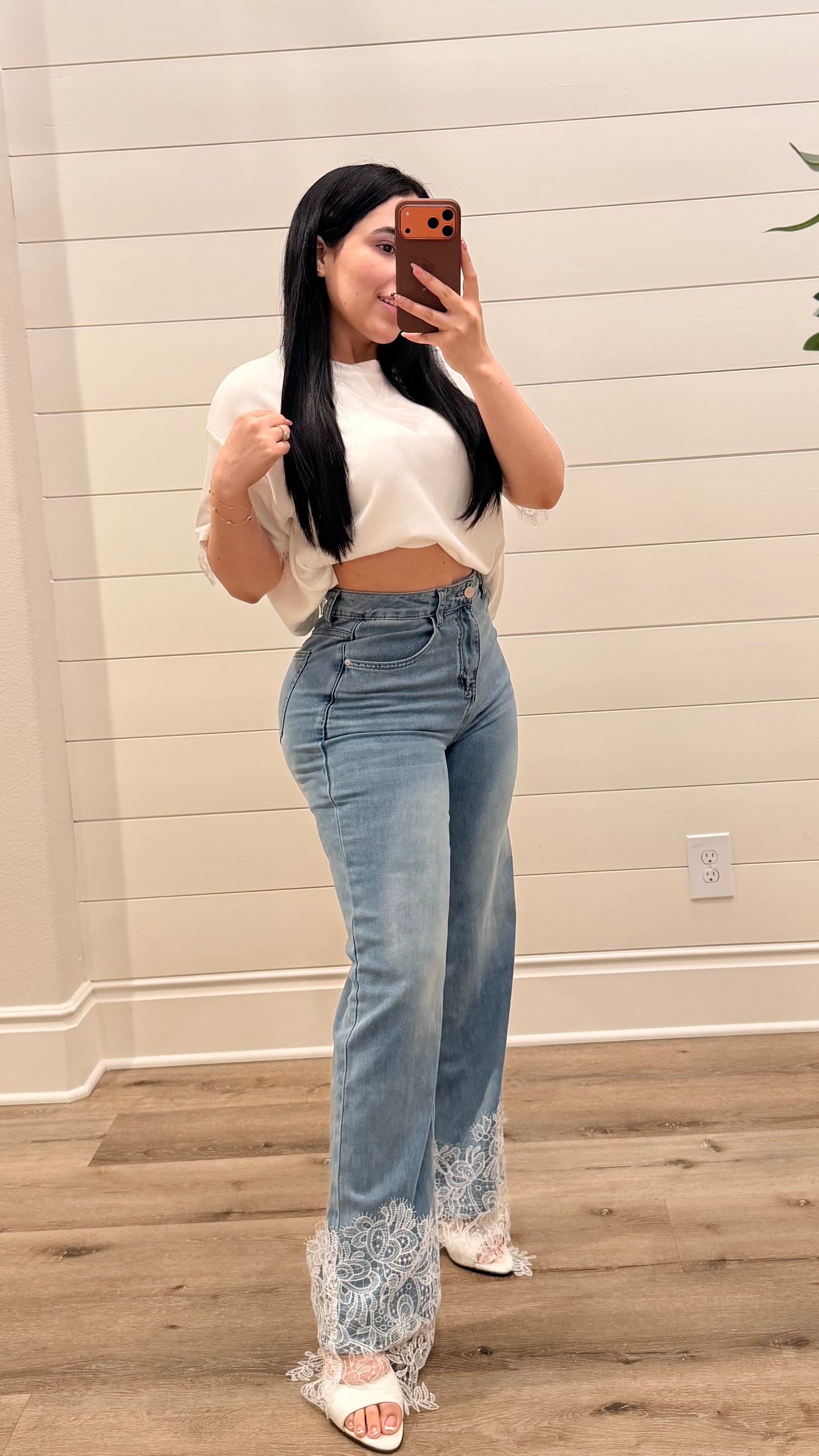 Lace Jeans