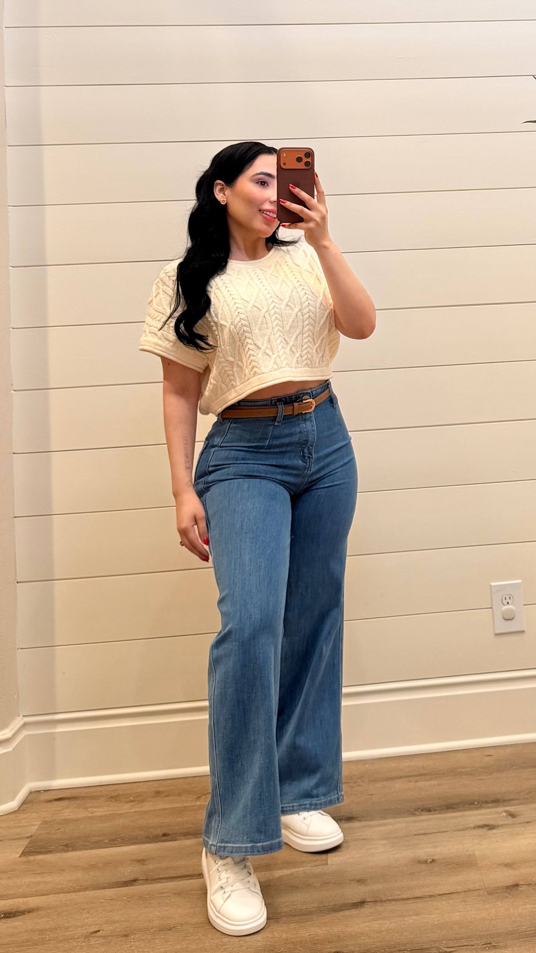 High Rise Wide Jeans