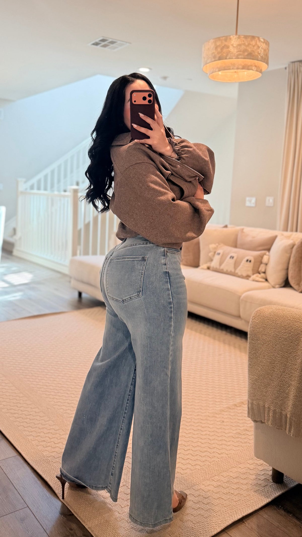 Vintage Blue Wide Leg Jeans