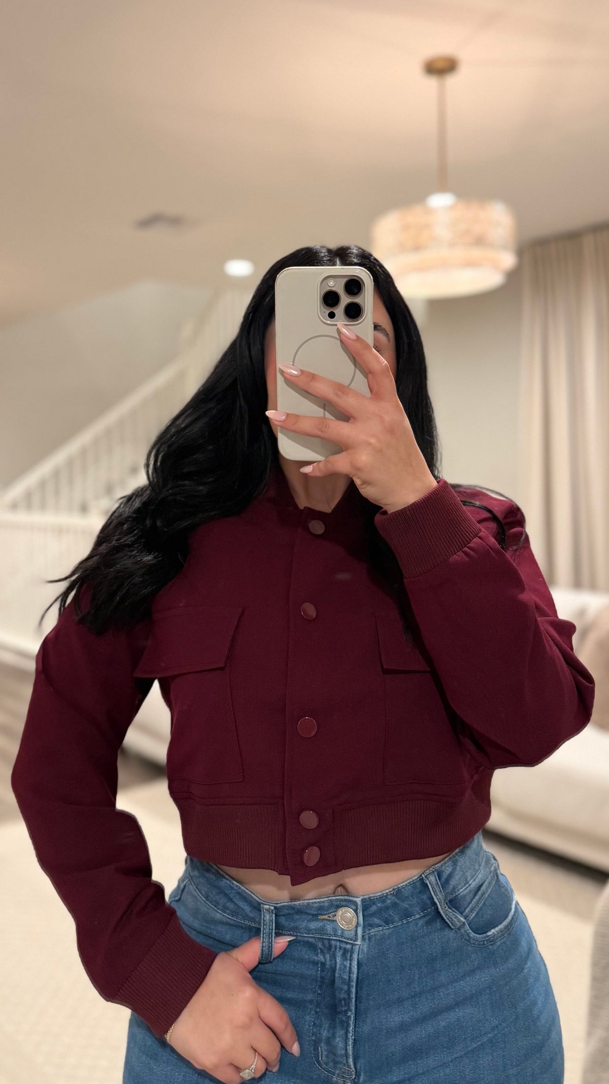 Burgundy Jacket