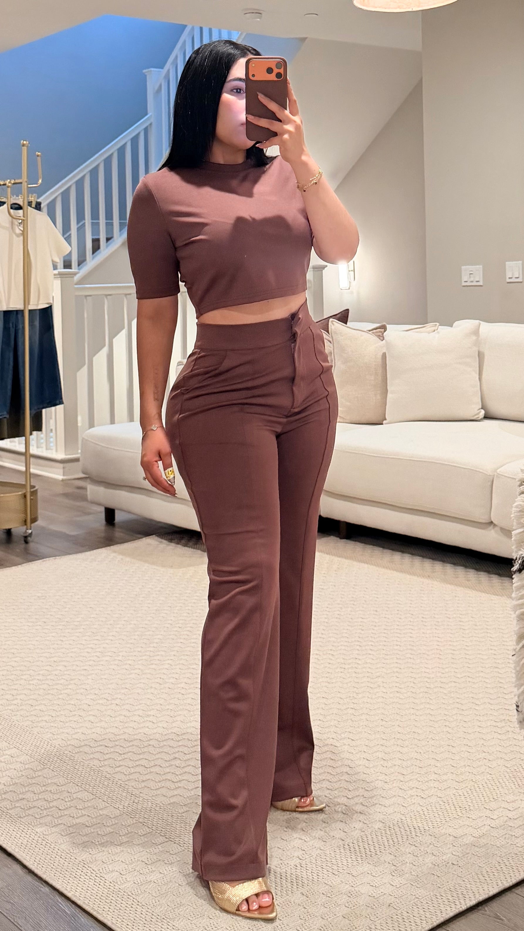 Valentina Brown Set