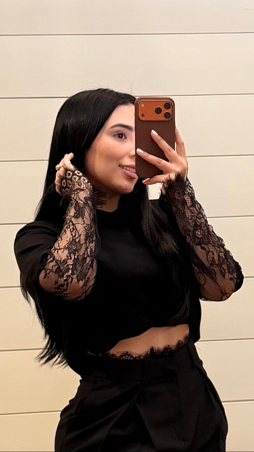 Black Lace Top