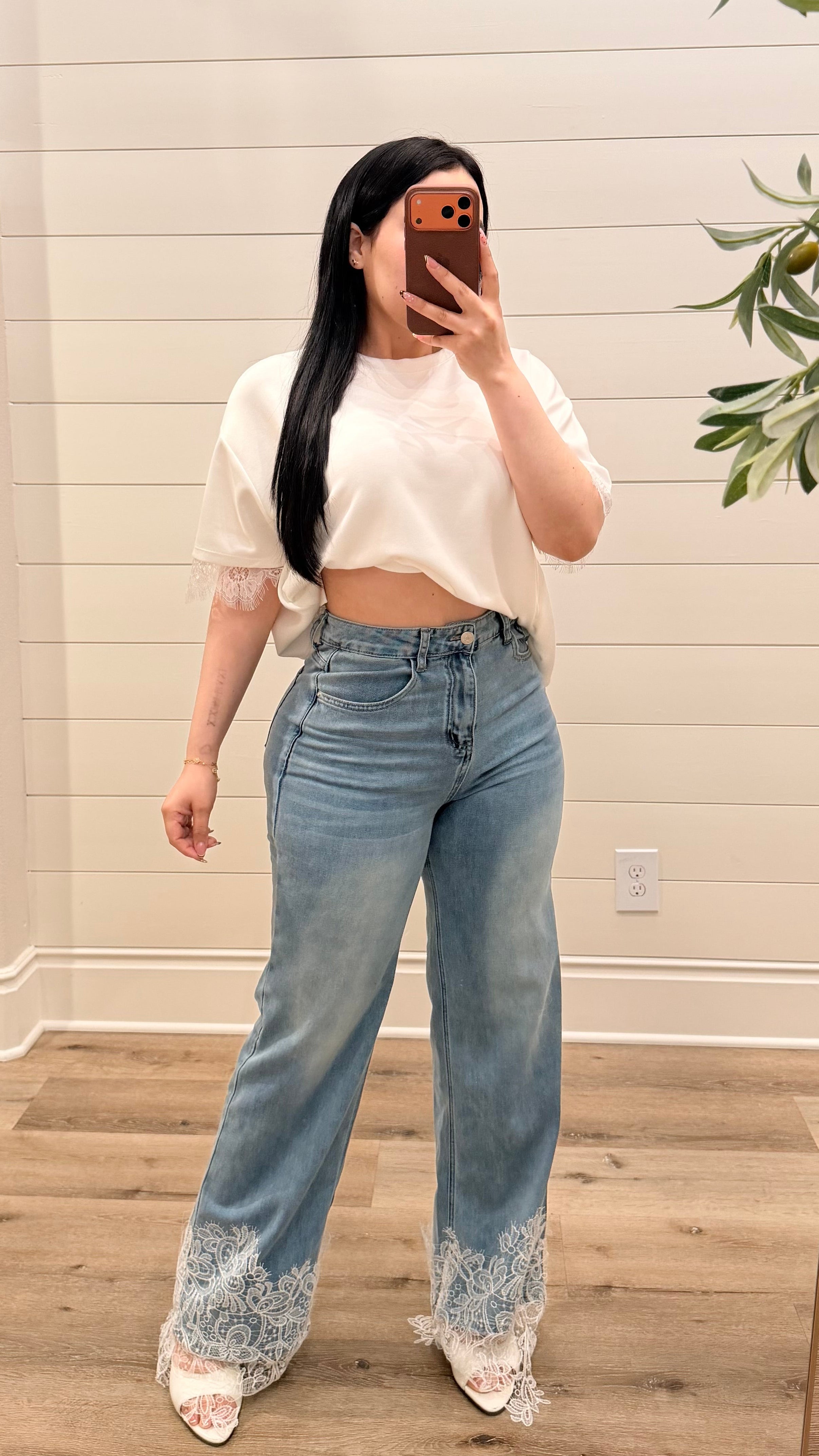 Lace Jeans