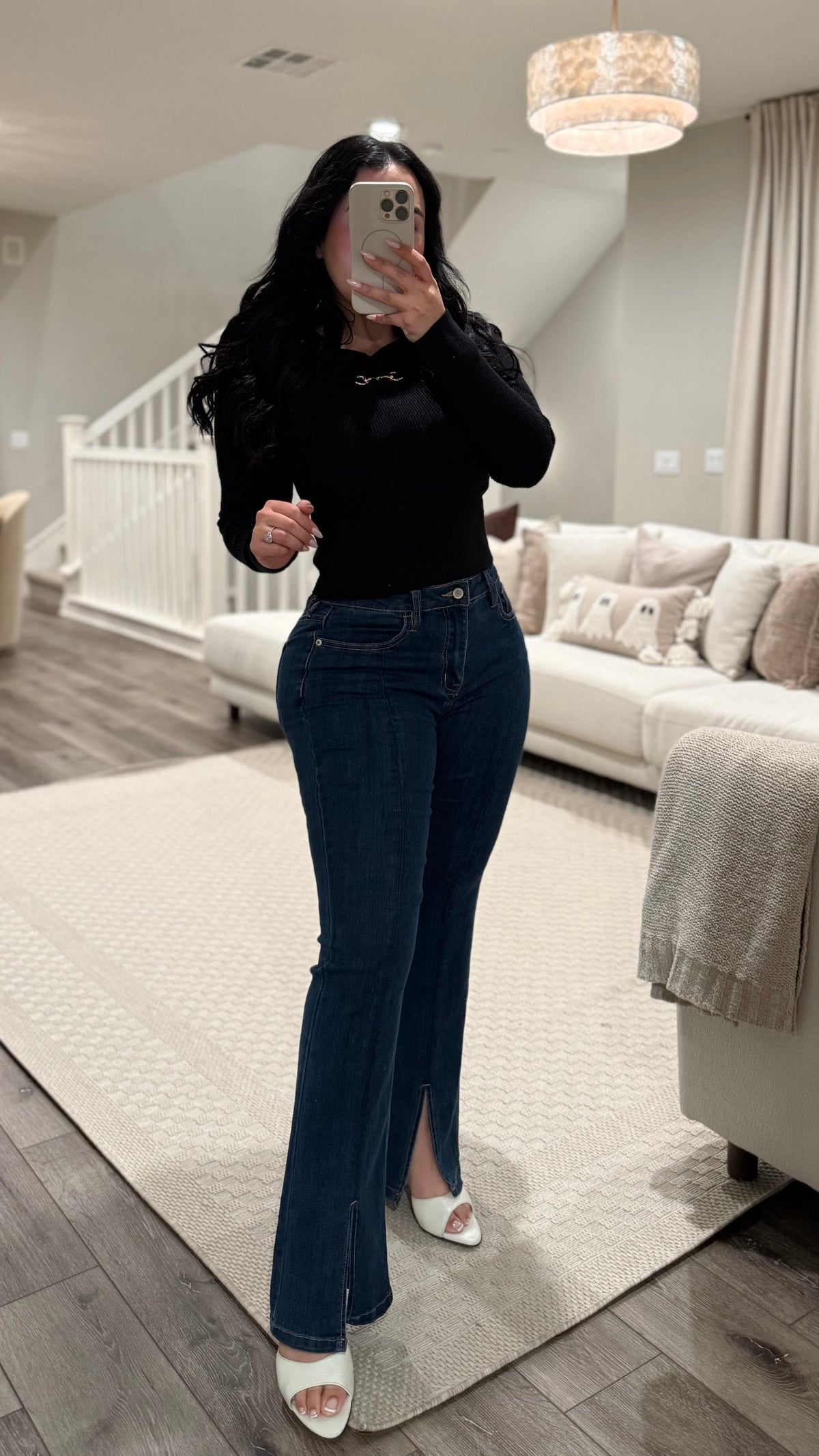 High Rise Bootcut Jeans