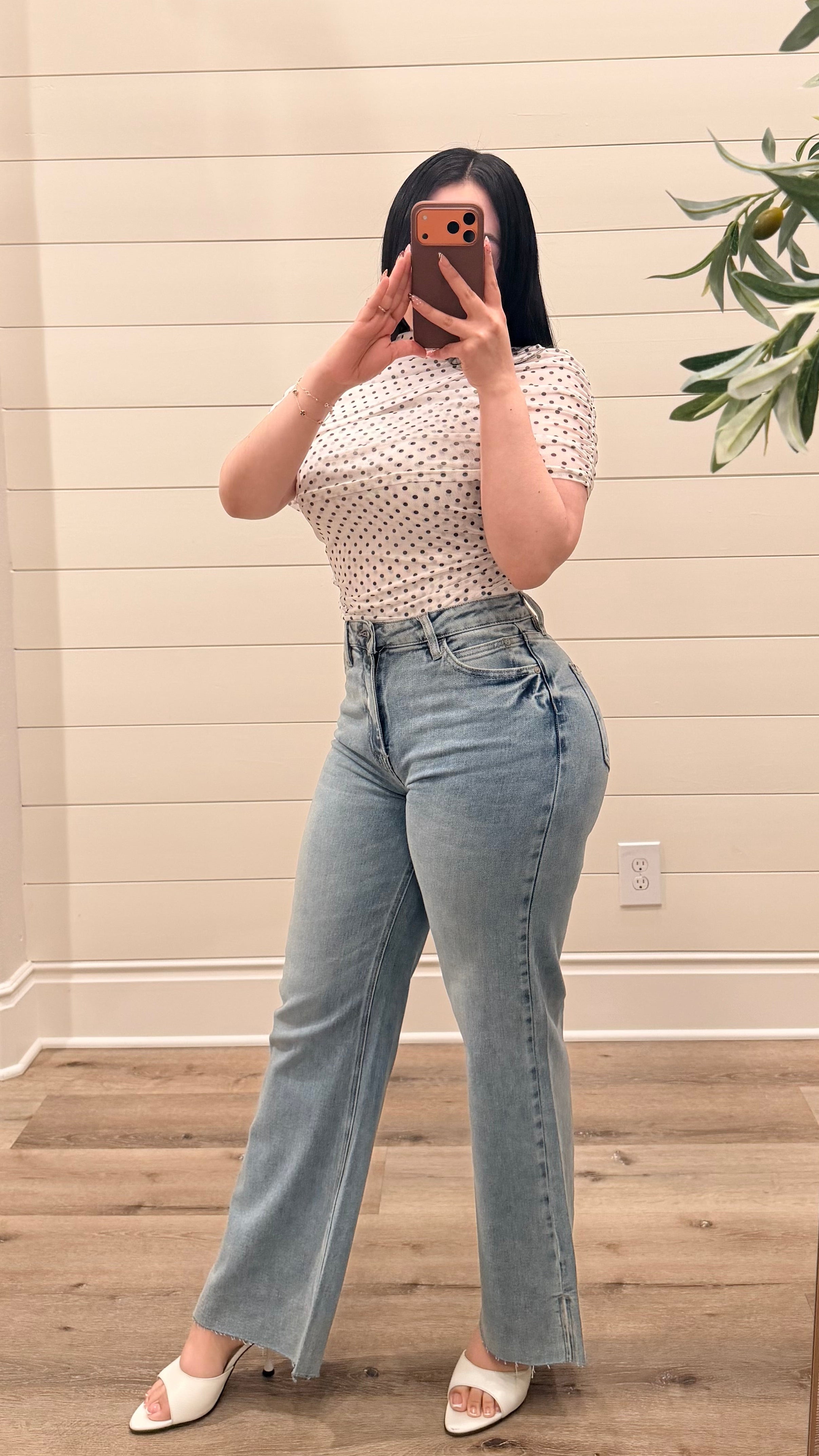 Tinted High Rise Jeans