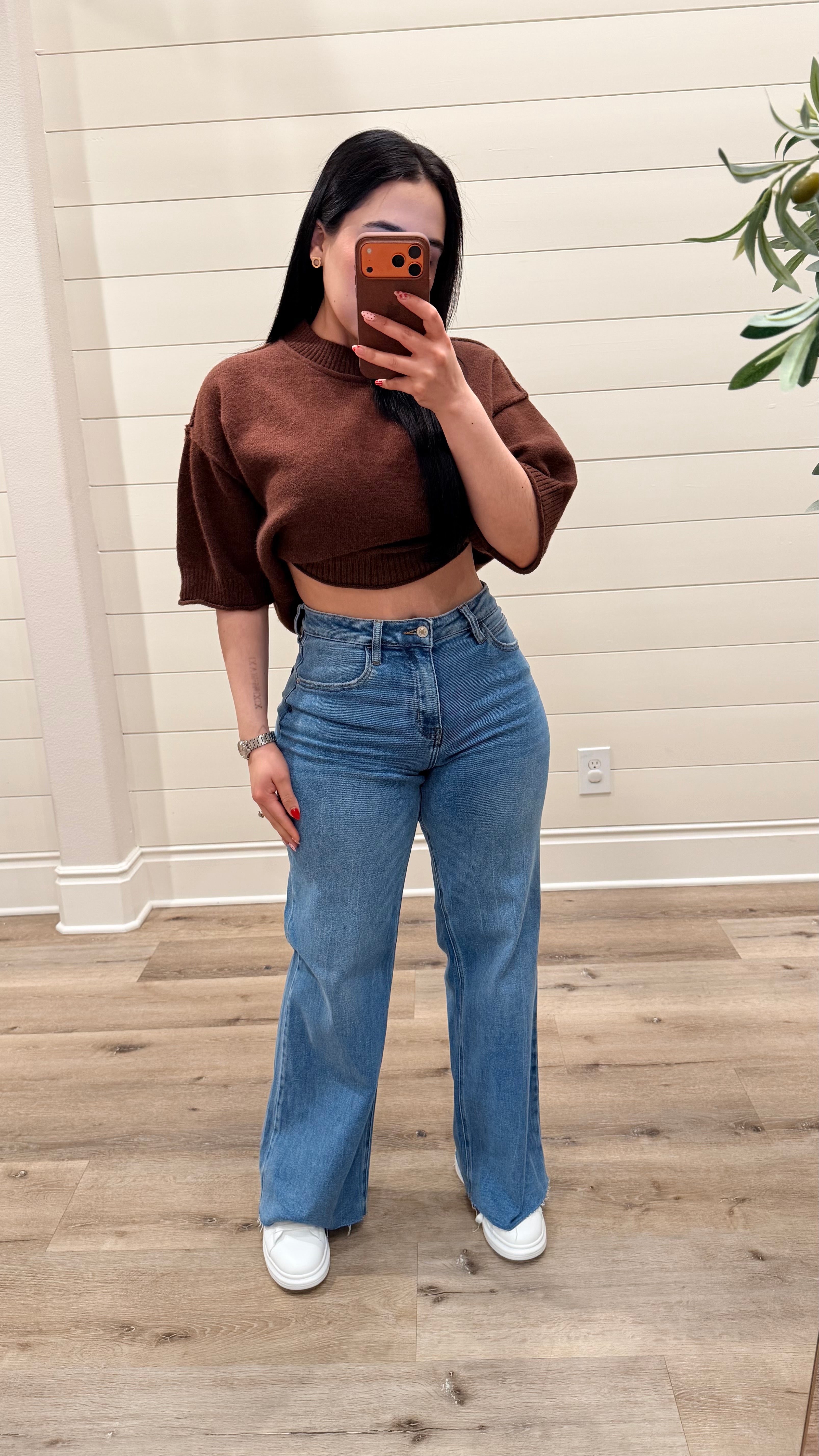 HIGH RISE WIDE LEG JEANS