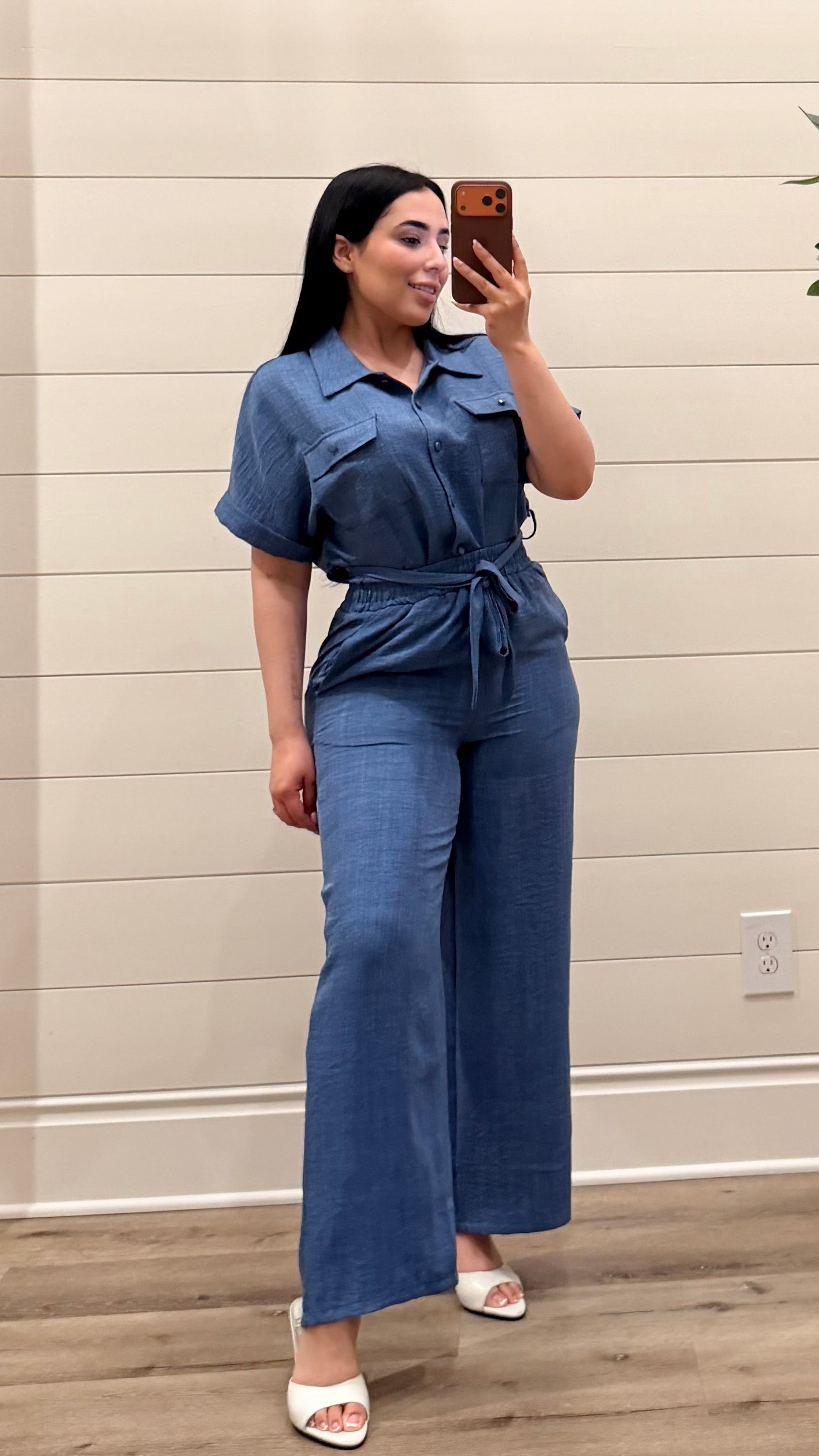 Leslie Navy Set