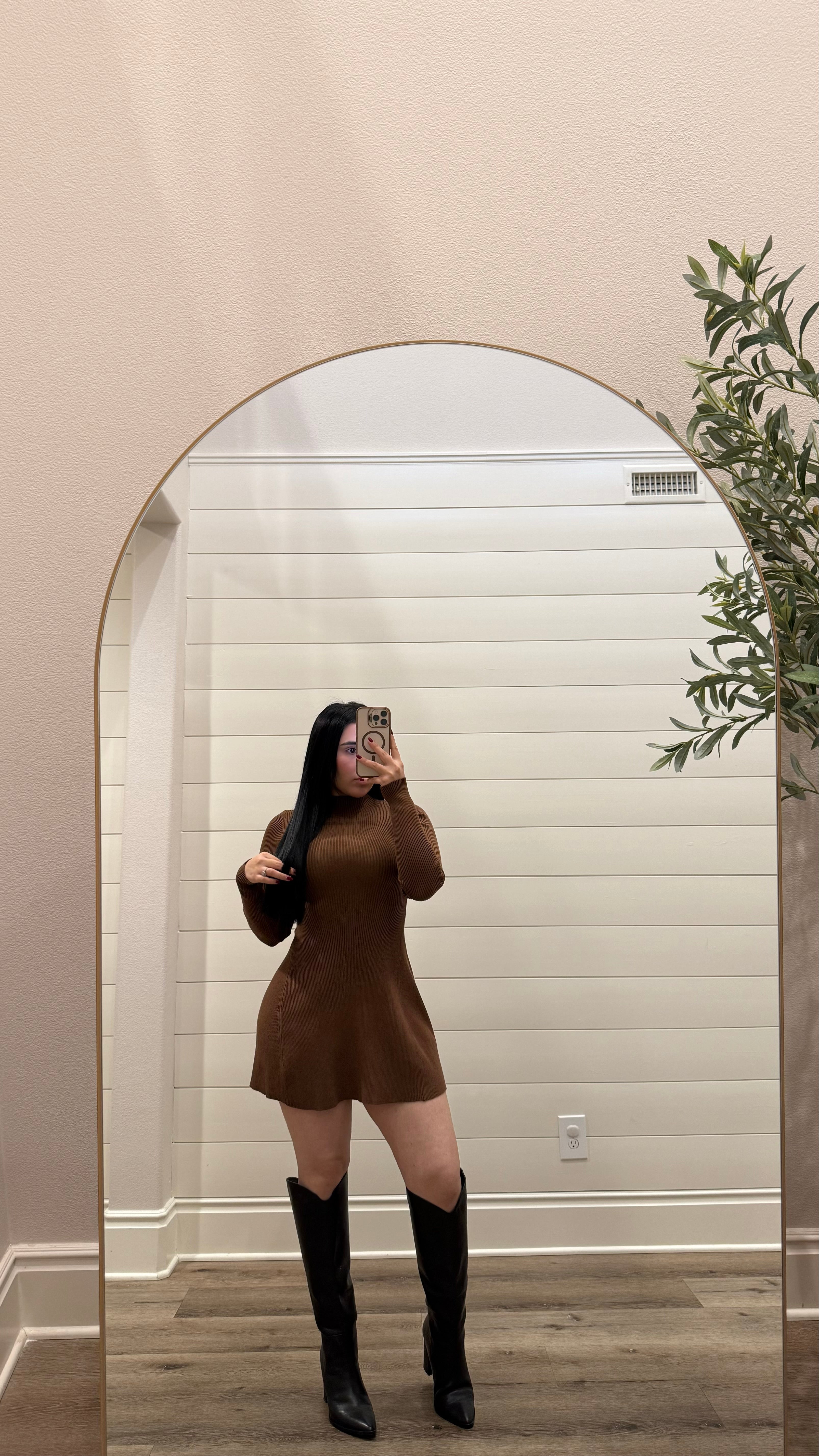 BROWN LINDA DRESS