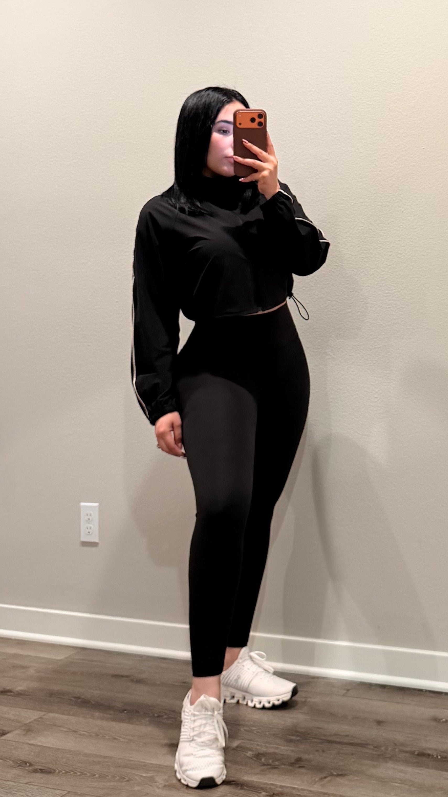 Black Track Legging Set