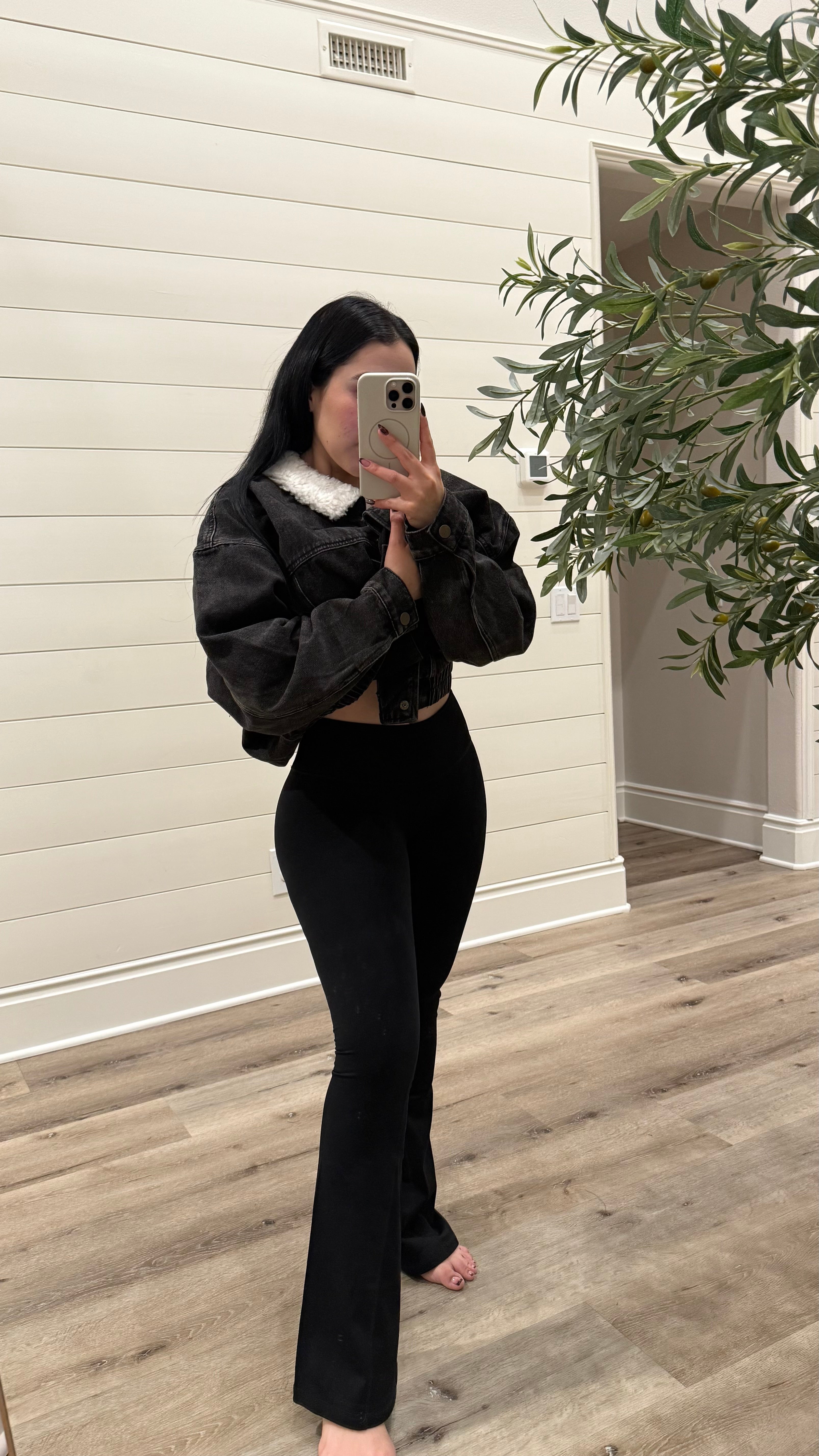 BLACK Cozy FLARE LEGGING