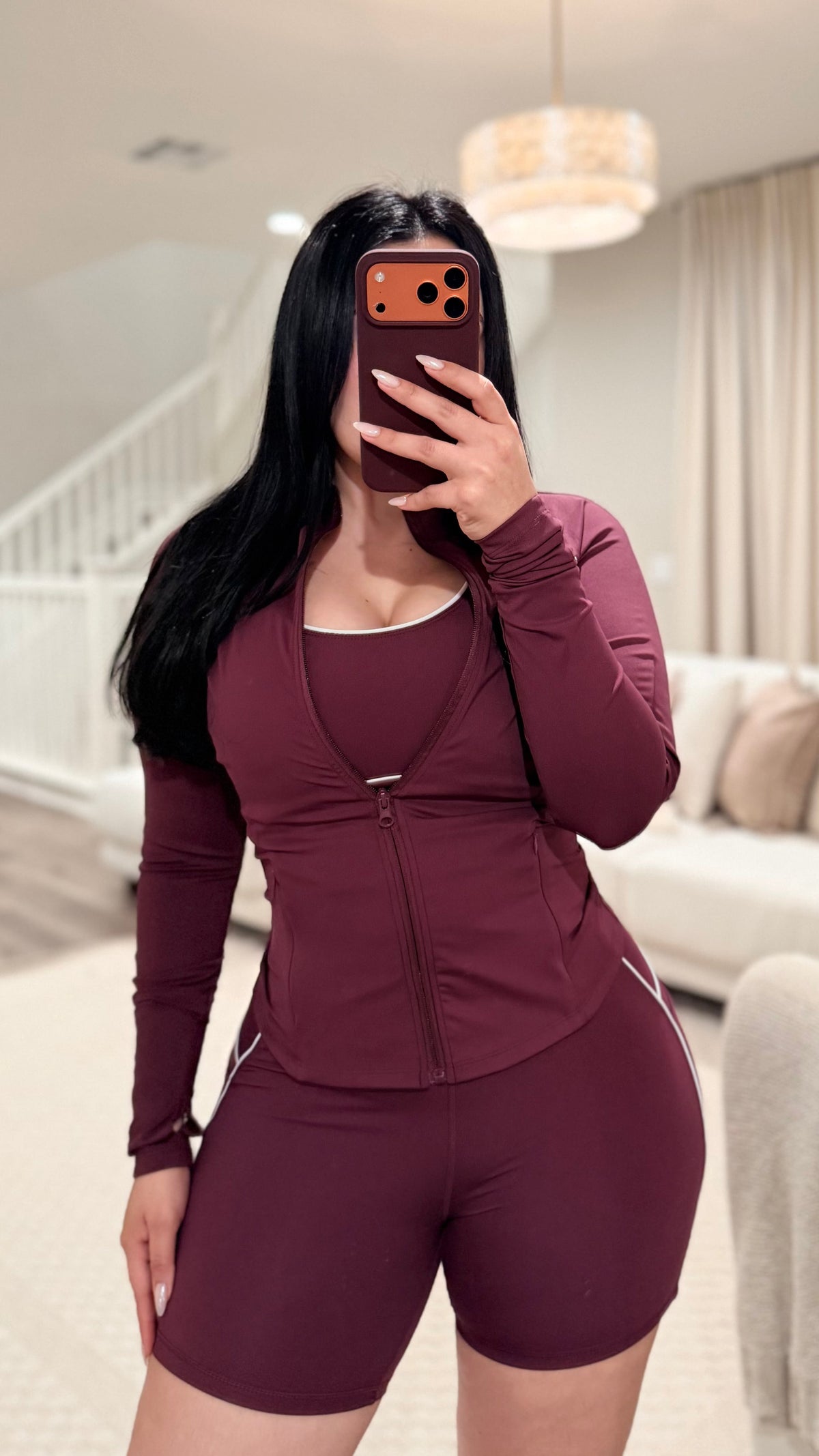 Burgundy Short Active Set