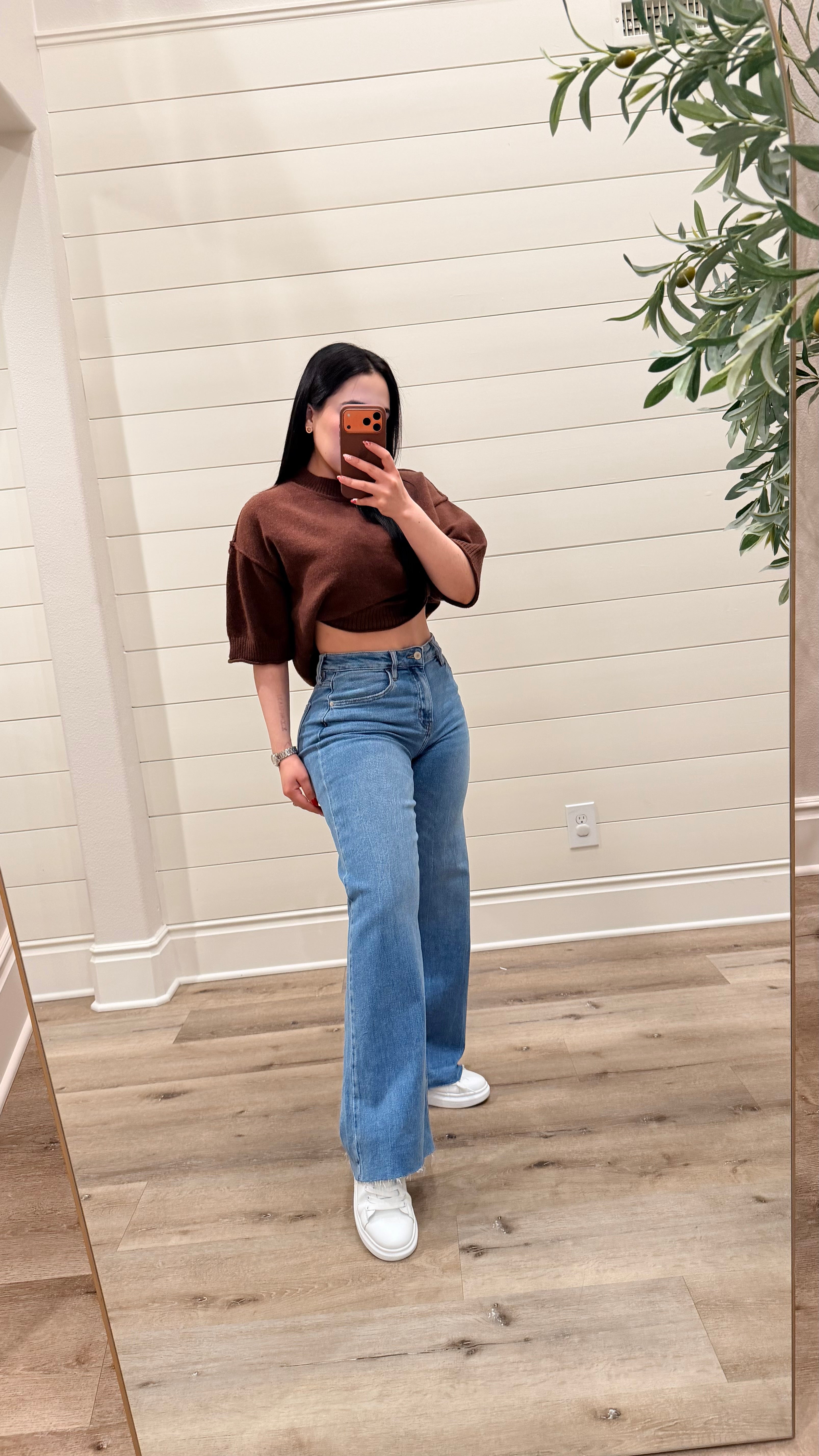 HIGH RISE WIDE LEG JEANS